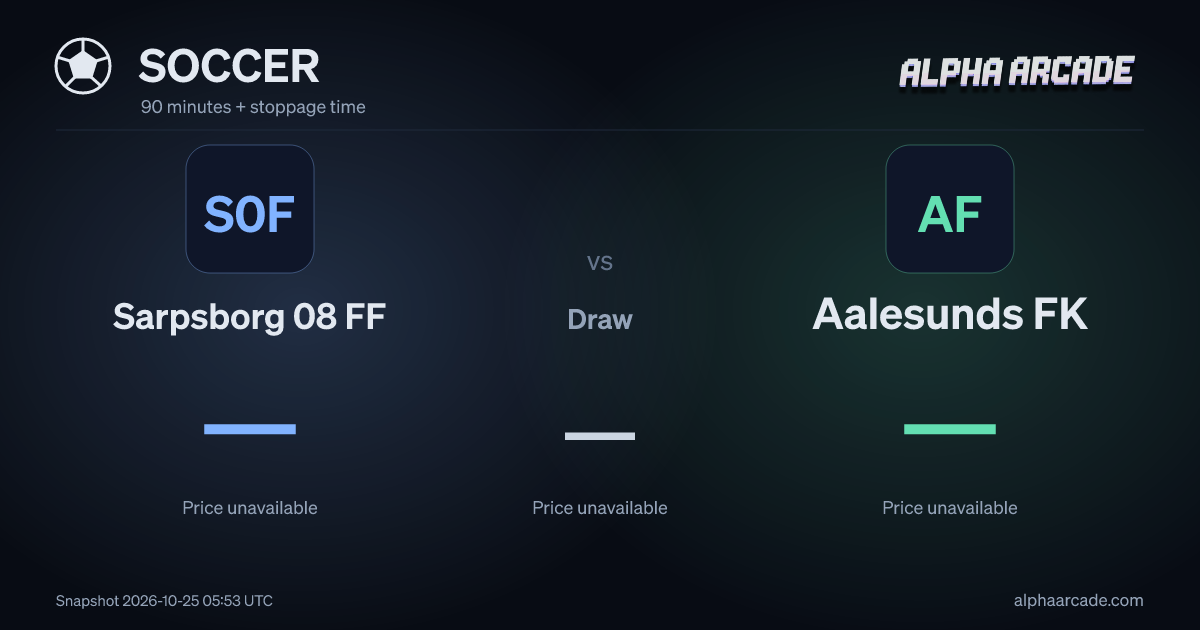 SOCCER: Sarpsborg 08 FF — / Draw — / Aalesunds FK —
