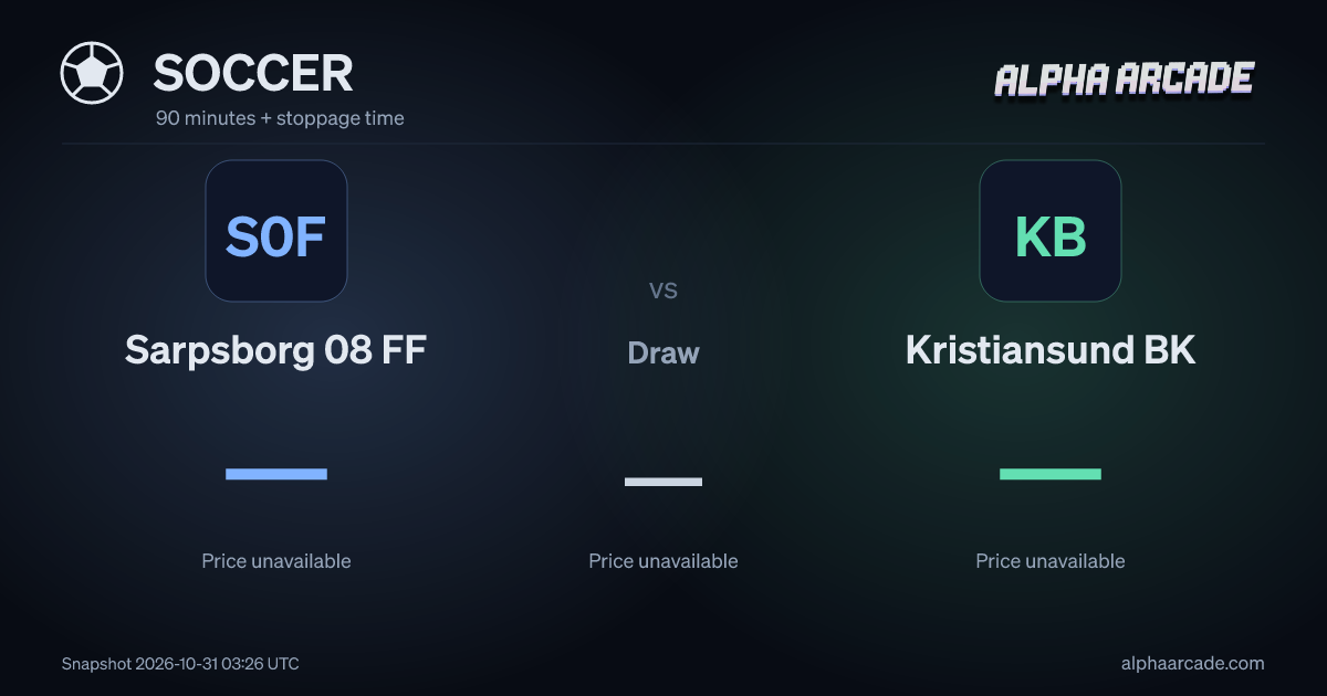 SOCCER: Sarpsborg 08 FF — / Draw — / Kristiansund BK —