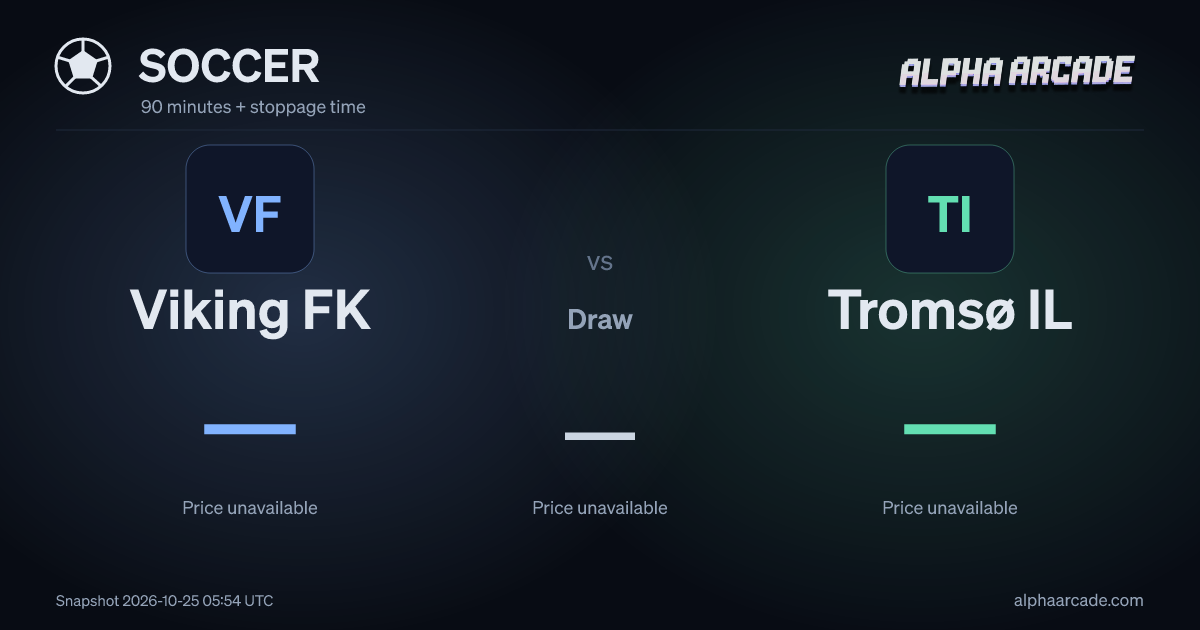 SOCCER: Viking FK — / Draw — / Tromsø IL —