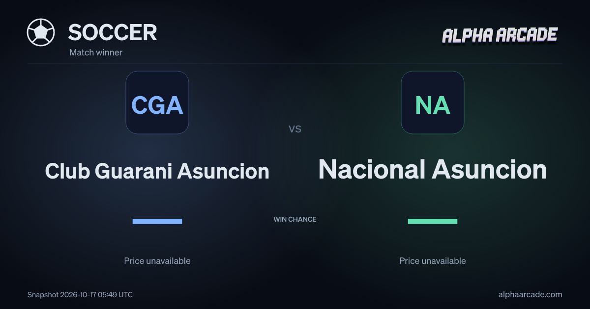 SOCCER: Club Guarani Asuncion — / Nacional Asuncion —