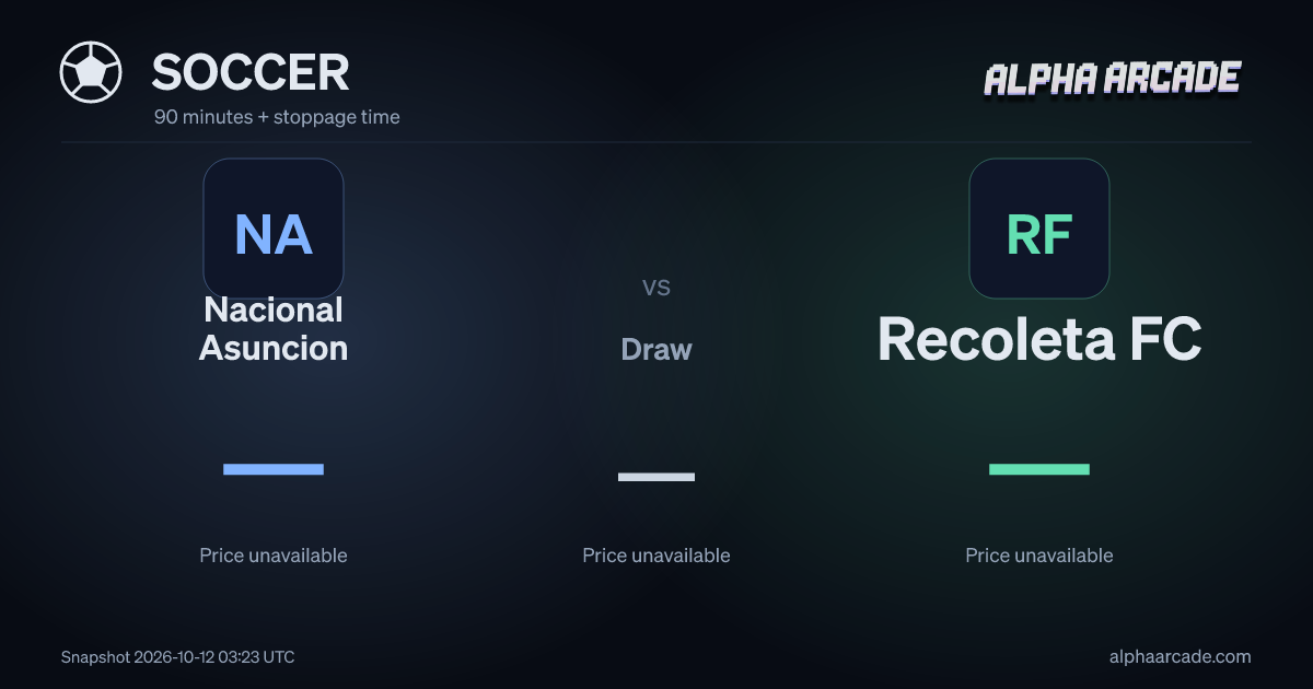 SOCCER: Nacional Asuncion — / Draw — / Recoleta FC —