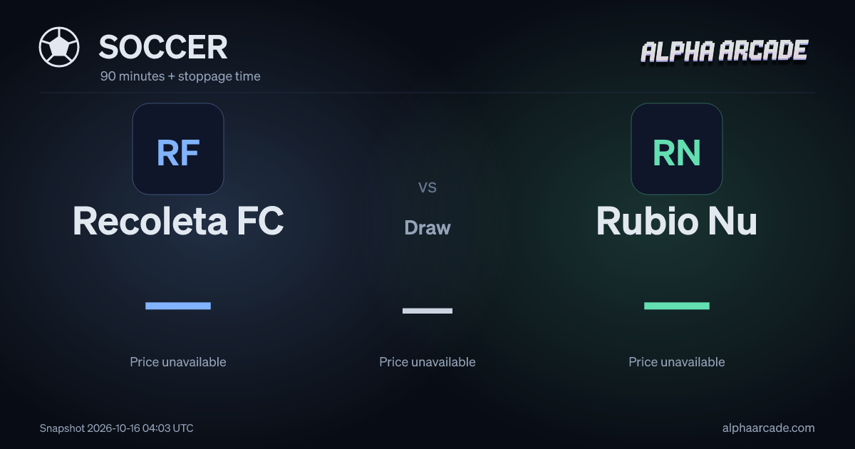 SOCCER: Recoleta FC — / Draw — / Rubio Nu —