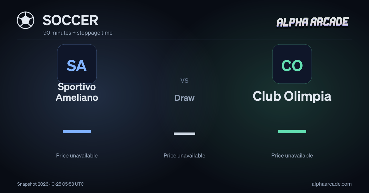SOCCER: Sportivo Ameliano — / Draw — / Club Olimpia —