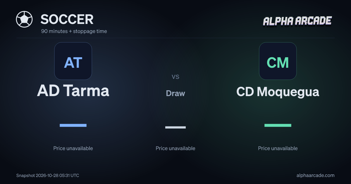 SOCCER: AD Tarma — / Draw — / CD Moquegua —