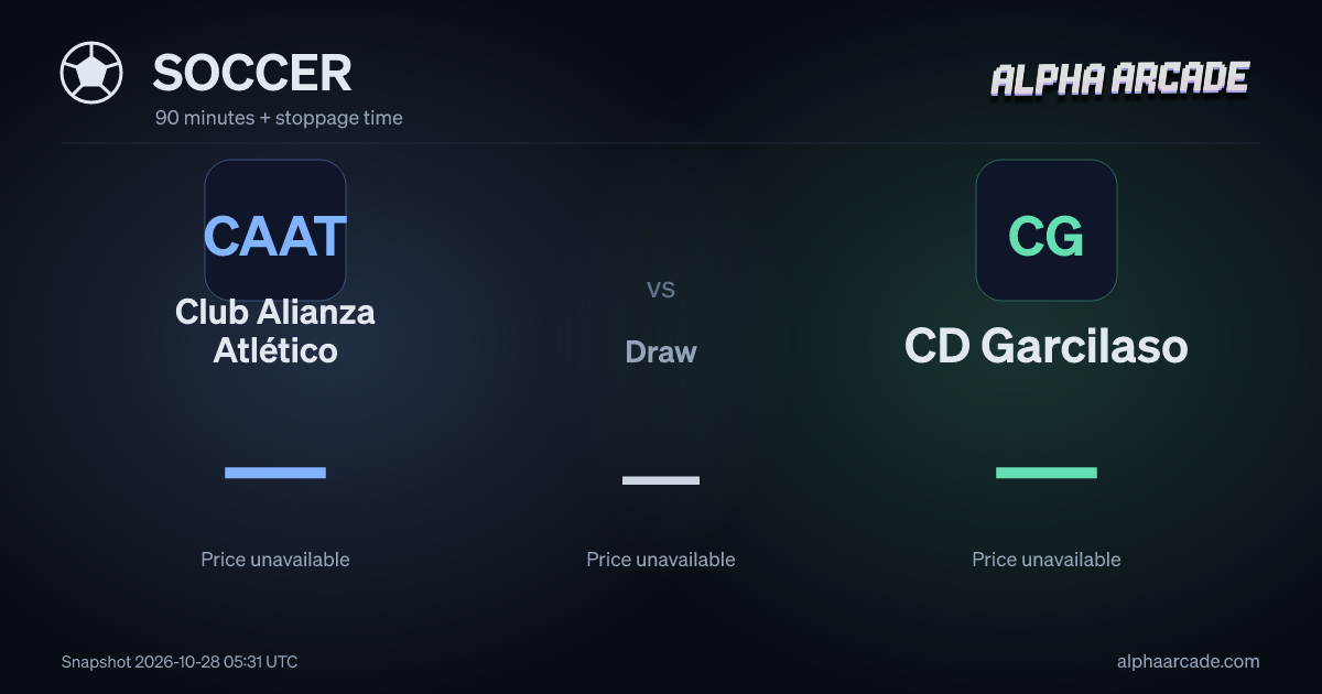 SOCCER: Club Alianza Atlético — / Draw — / CD Garcilaso —