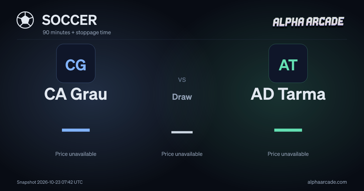 SOCCER: CA Grau — / Draw — / AD Tarma —