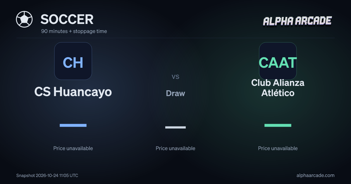 SOCCER: CS Huancayo — / Draw — / Club Alianza Atlético —