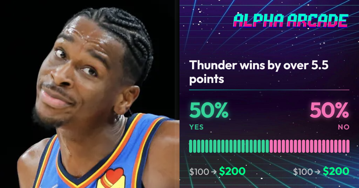 YES 50% / NO 50%