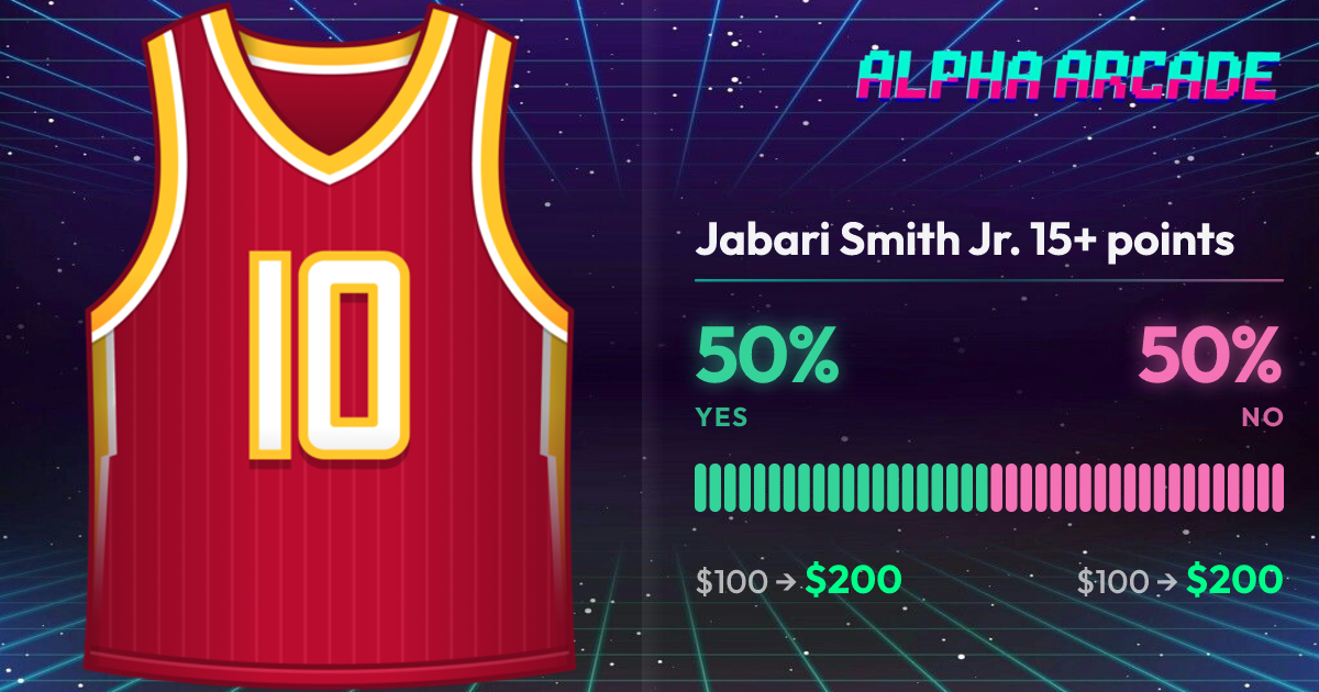 YES 50% / NO 50%