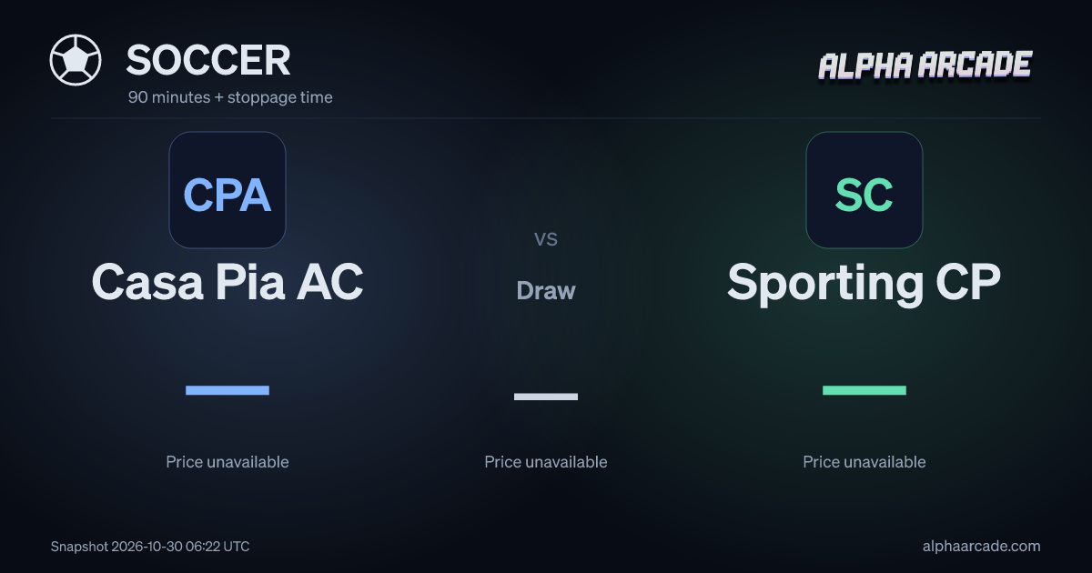 SOCCER: Casa Pia AC — / Draw — / Sporting CP —