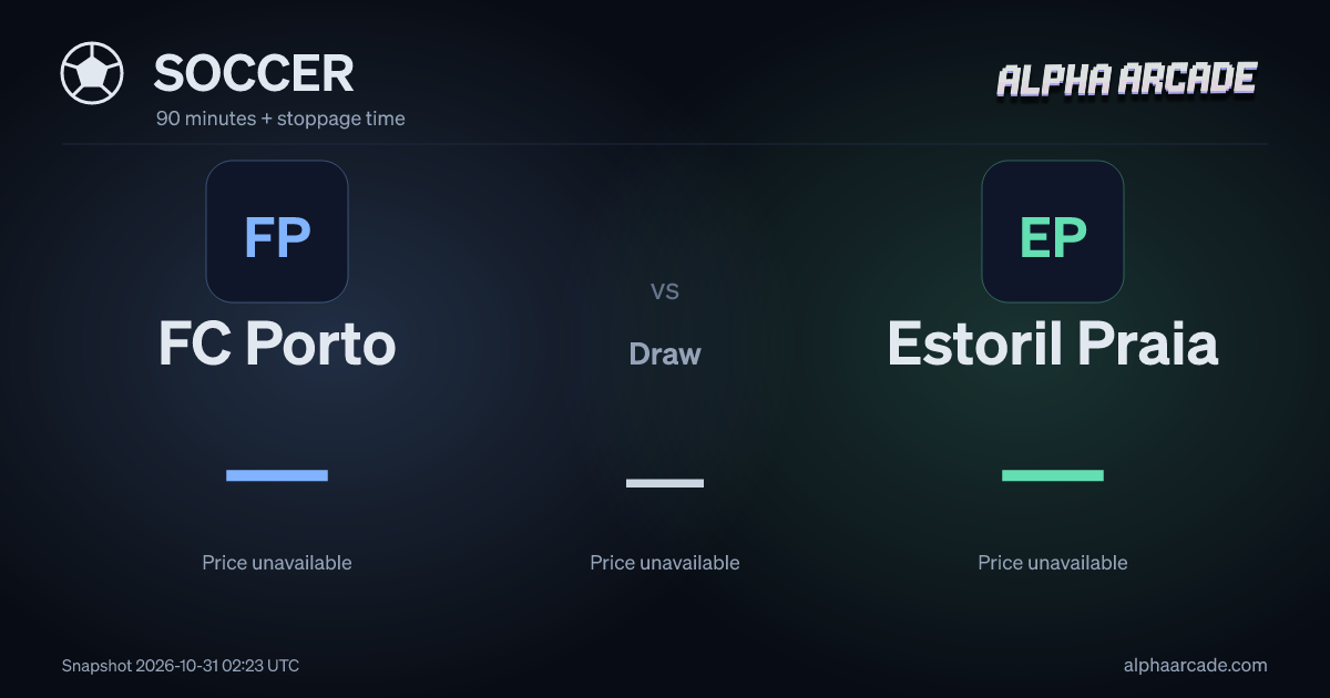 SOCCER: FC Porto — / Draw — / Estoril Praia —