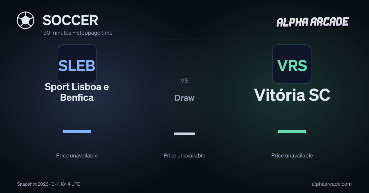 SOCCER: Sport Lisboa e Benfica — / Draw — / Vitória SC —