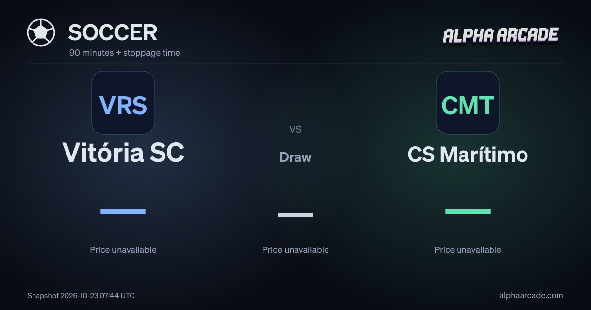 SOCCER: Vitória SC — / Draw — / CS Marítimo —