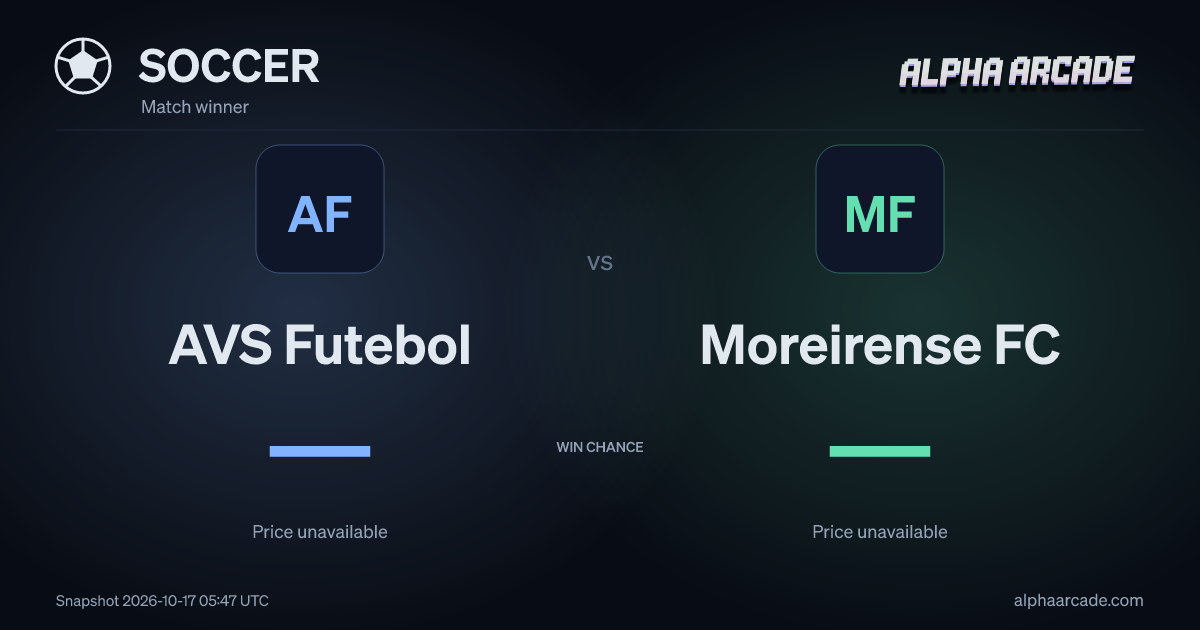 SOCCER: AVS Futebol — / Moreirense FC —