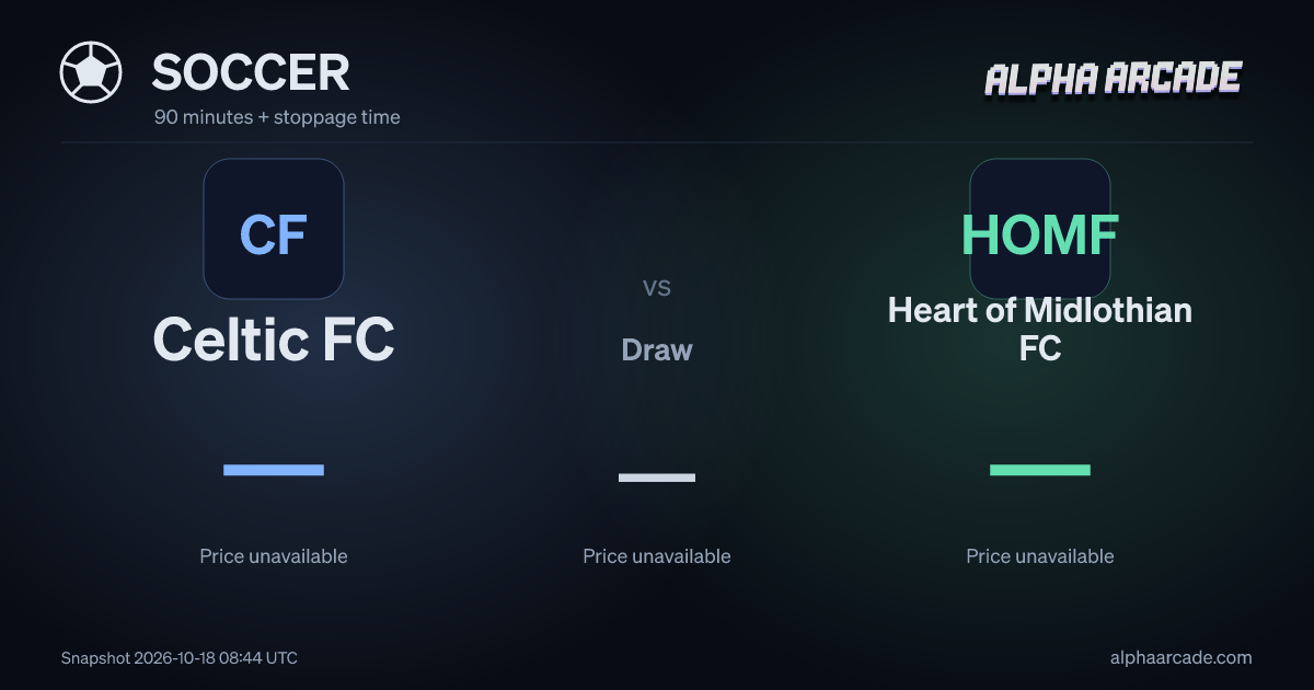 SOCCER: Celtic FC — / Draw — / Heart of Midlothian FC —
