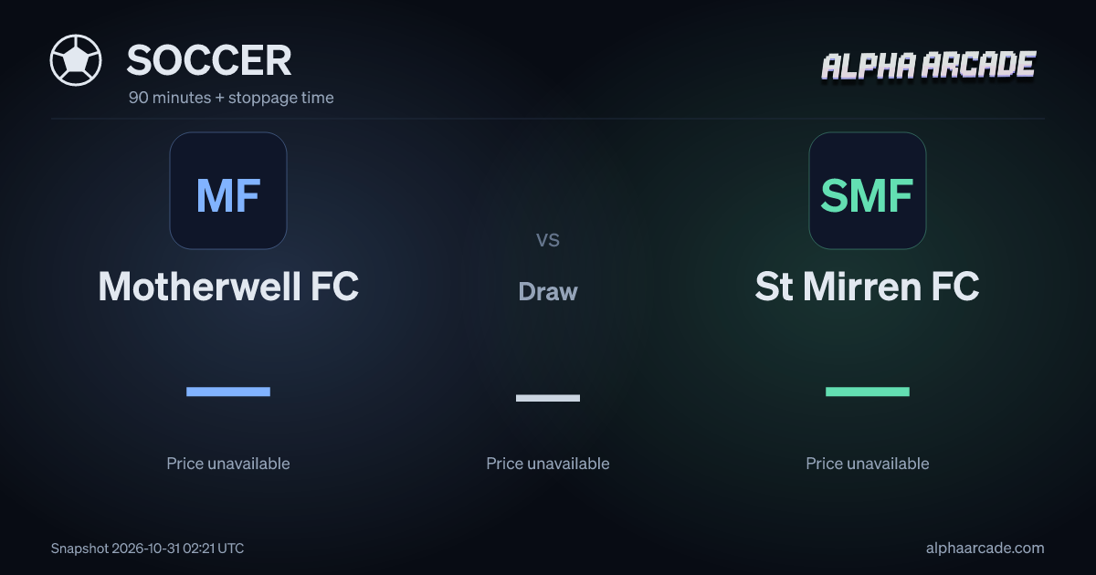 SOCCER: Motherwell FC — / Draw — / St Mirren FC —