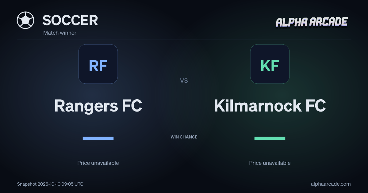 SOCCER: Rangers FC — / Kilmarnock FC —