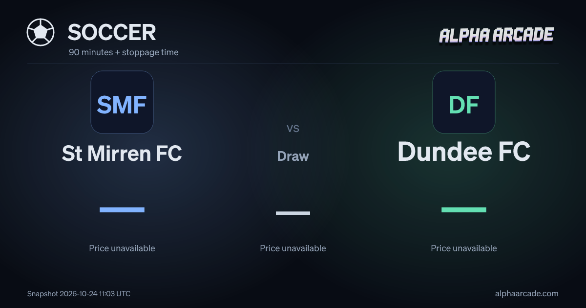 SOCCER: St Mirren FC — / Draw — / Dundee FC —