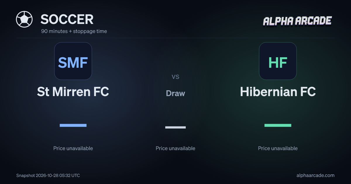 SOCCER: St Mirren FC — / Draw — / Hibernian FC —
