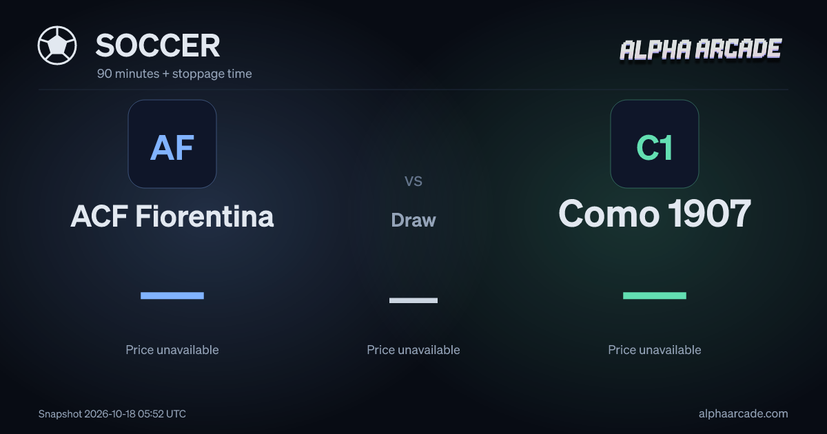 SOCCER: ACF Fiorentina — / Draw — / Como 1907 —