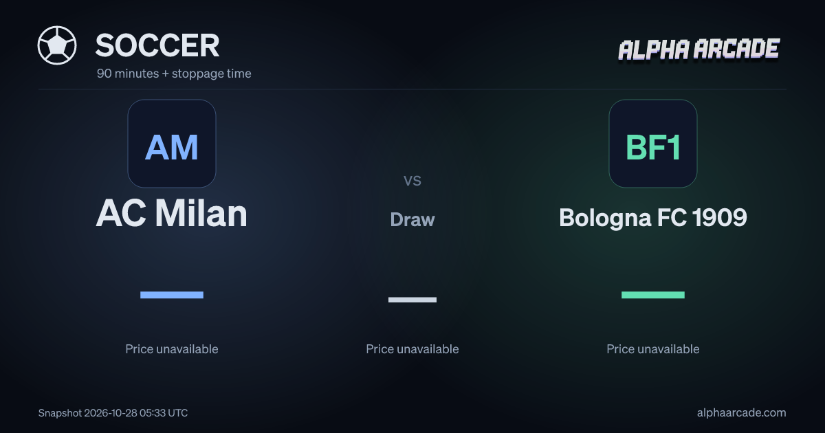 SOCCER: AC Milan — / Draw — / Bologna FC 1909 —