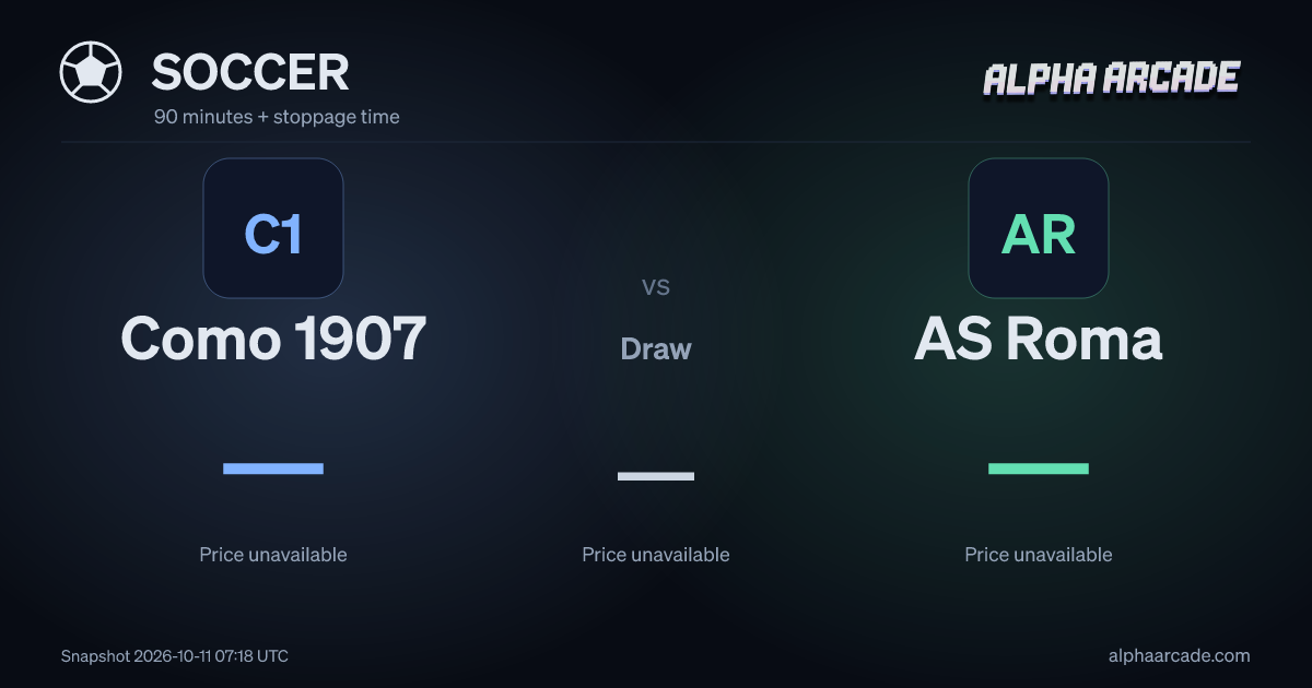 SOCCER: Como 1907 — / Draw — / AS Roma —