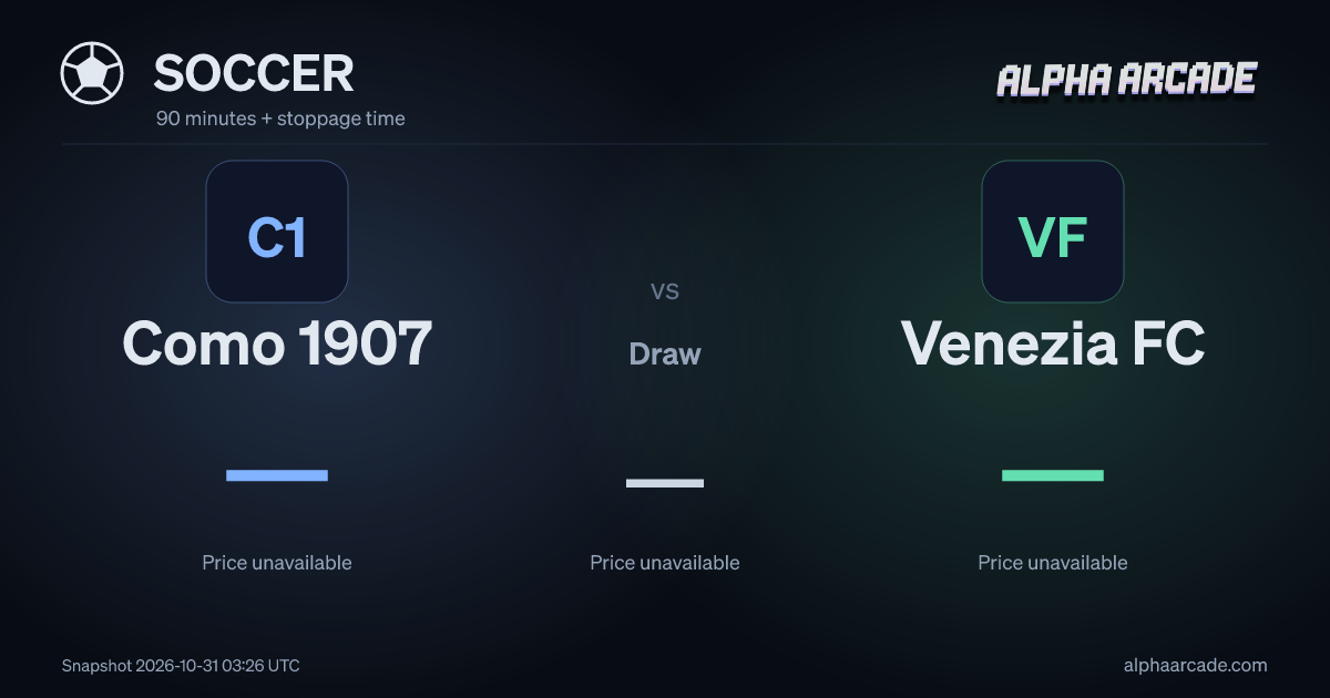 SOCCER: Como 1907 — / Draw — / Venezia FC —