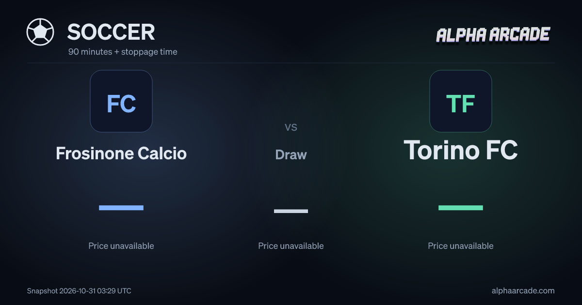 SOCCER: Frosinone Calcio — / Draw — / Torino FC —