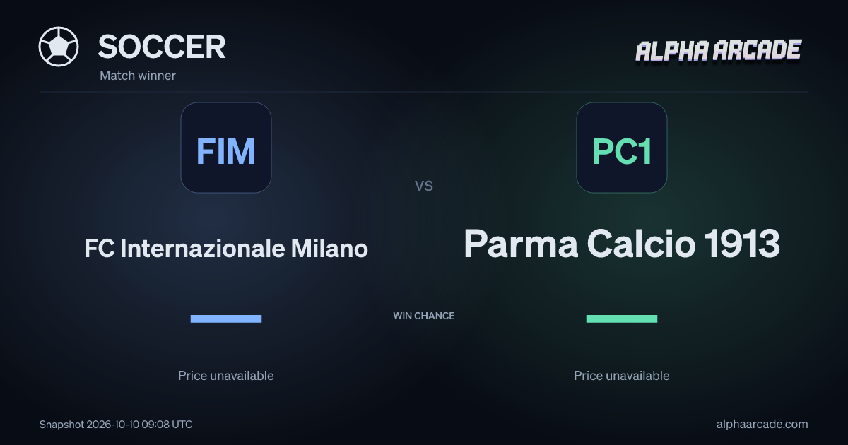 SOCCER: FC Internazionale Milano — / Parma Calcio 1913 —