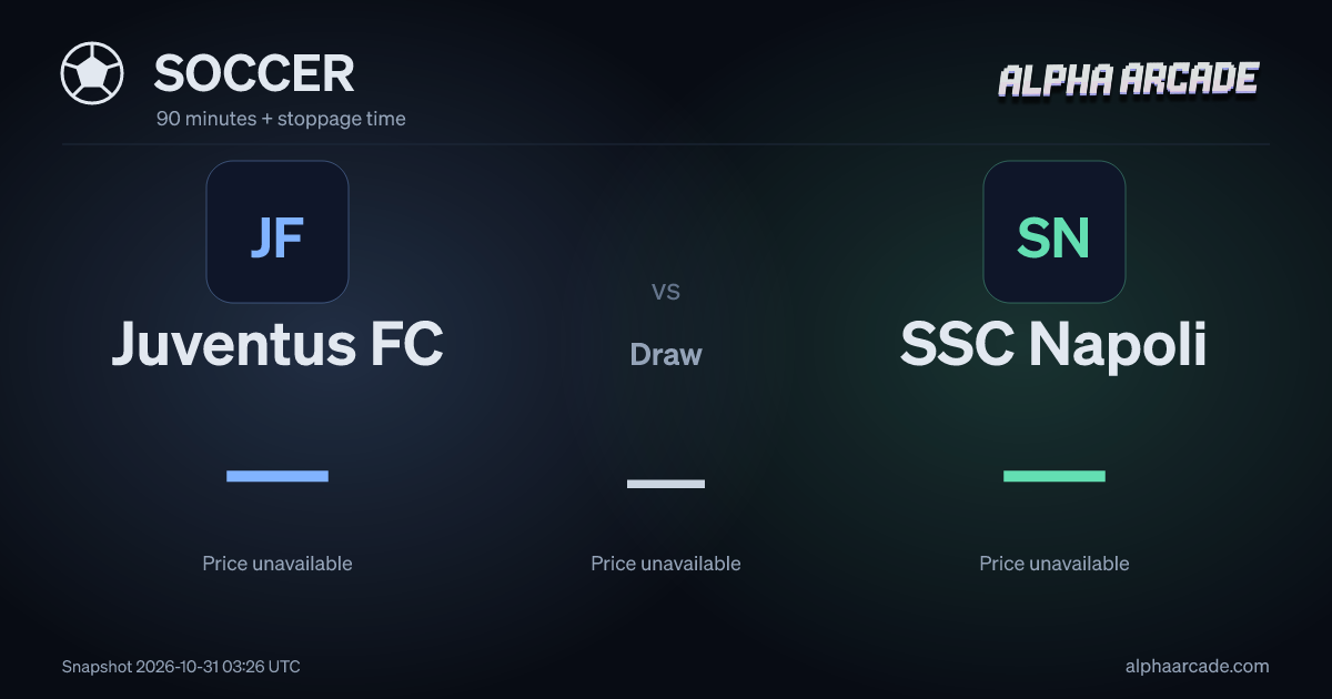 SOCCER: Juventus FC — / Draw — / SSC Napoli —