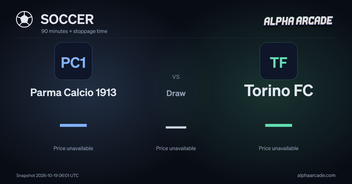 SOCCER: Parma Calcio 1913 — / Draw — / Torino FC —