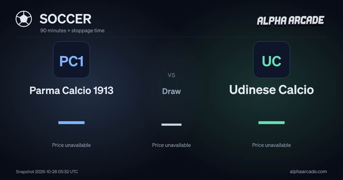SOCCER: Parma Calcio 1913 — / Draw — / Udinese Calcio —