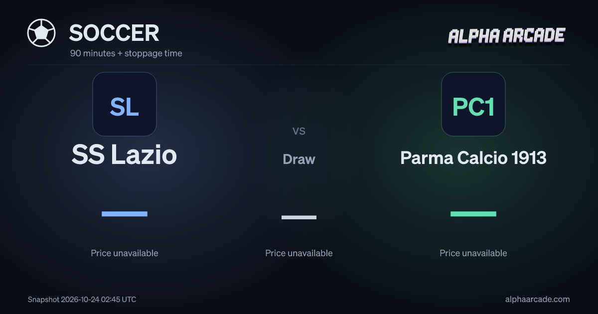 SOCCER: SS Lazio — / Draw — / Parma Calcio 1913 —