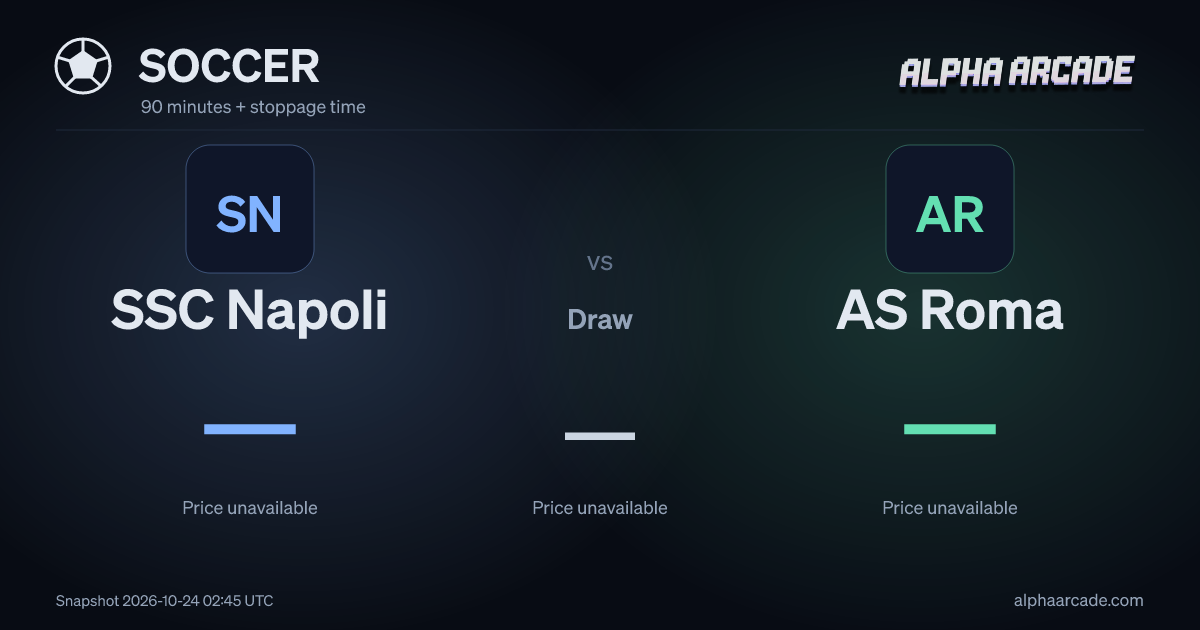 SOCCER: SSC Napoli — / Draw — / AS Roma —