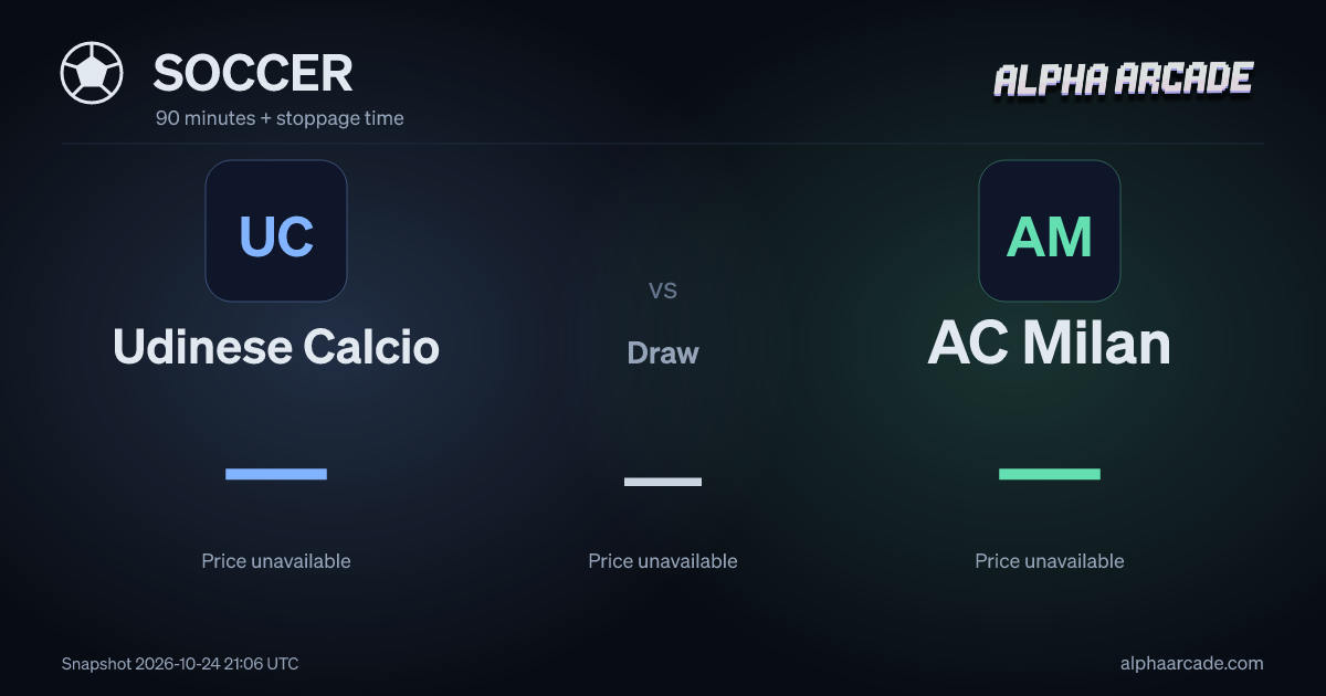 SOCCER: Udinese Calcio — / Draw — / AC Milan —