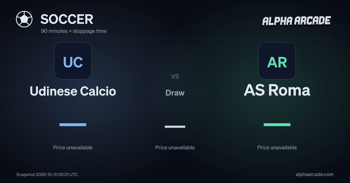 SOCCER: Udinese Calcio — / Draw — / AS Roma —