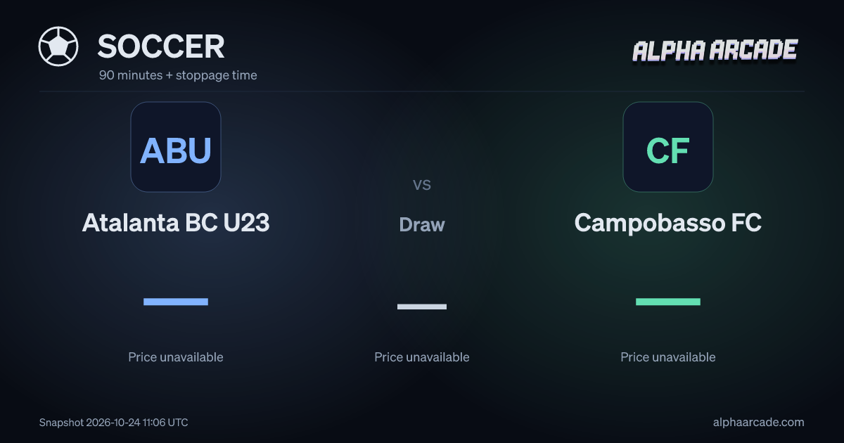 SOCCER: Atalanta BC U23 — / Draw — / Campobasso FC —