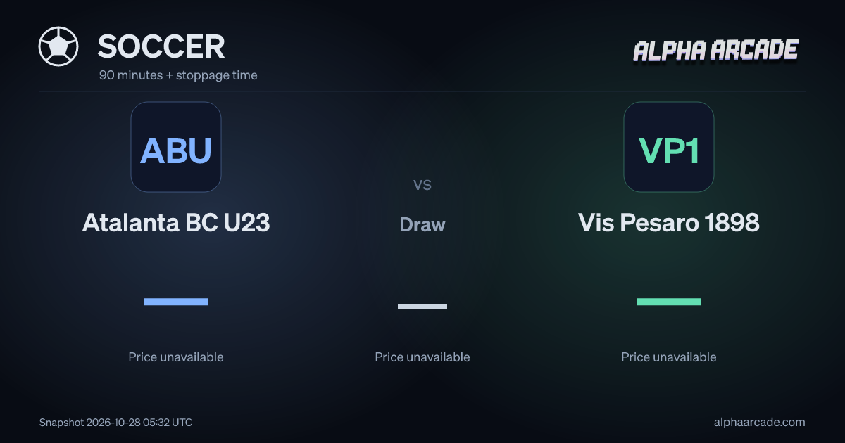 SOCCER: Atalanta BC U23 — / Draw — / Vis Pesaro 1898 —