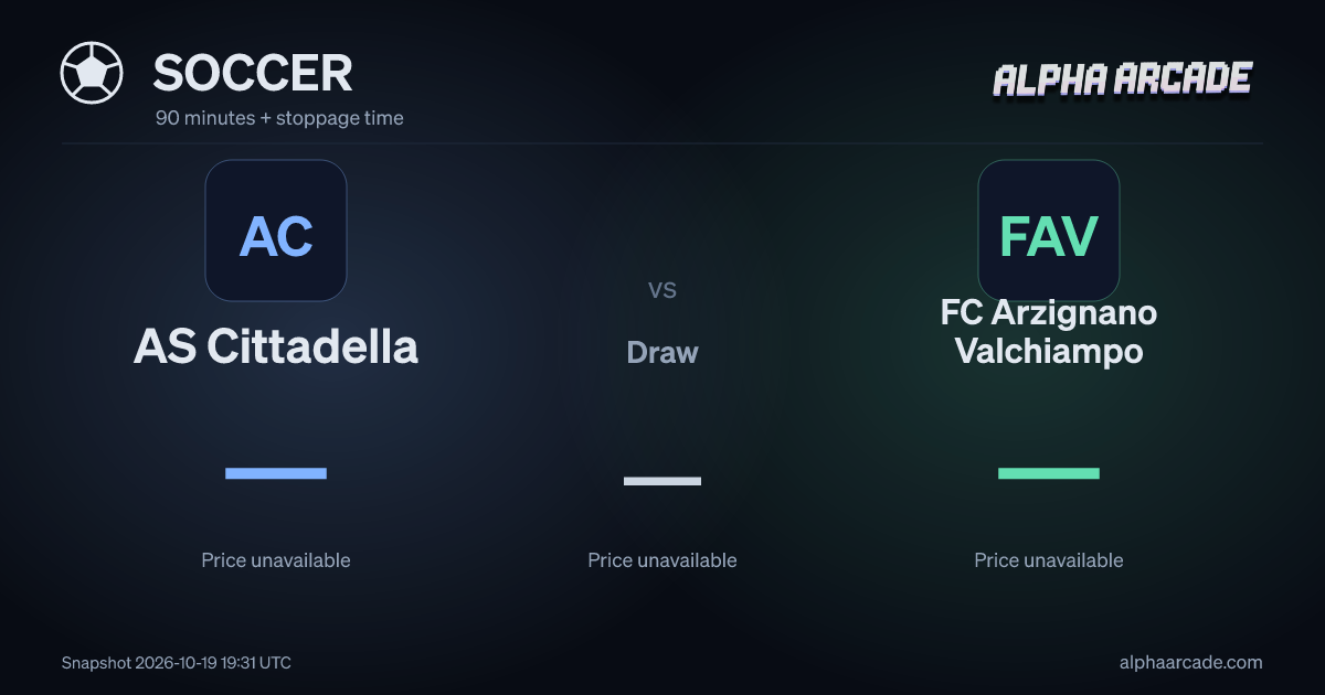 SOCCER: AS Cittadella — / Draw — / FC Arzignano Valchiampo —