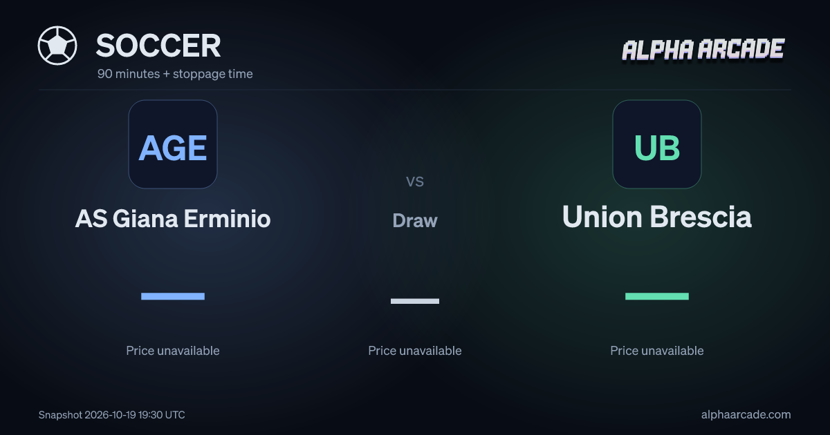 SOCCER: AS Giana Erminio — / Draw — / Union Brescia —