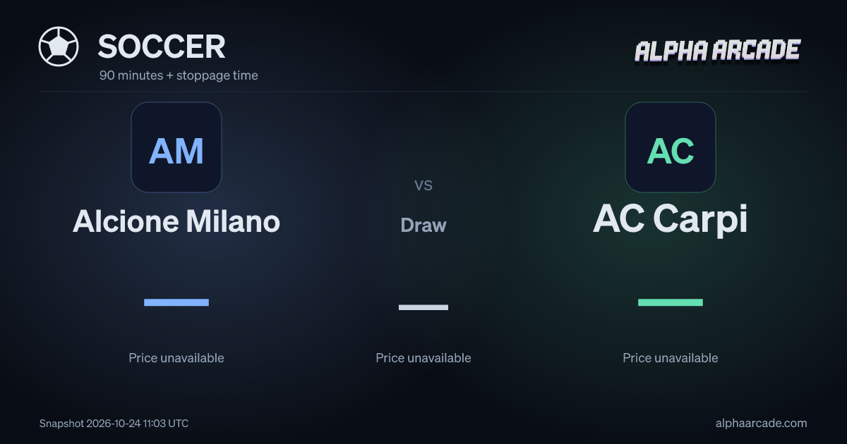 SOCCER: Alcione Milano — / Draw — / AC Carpi —