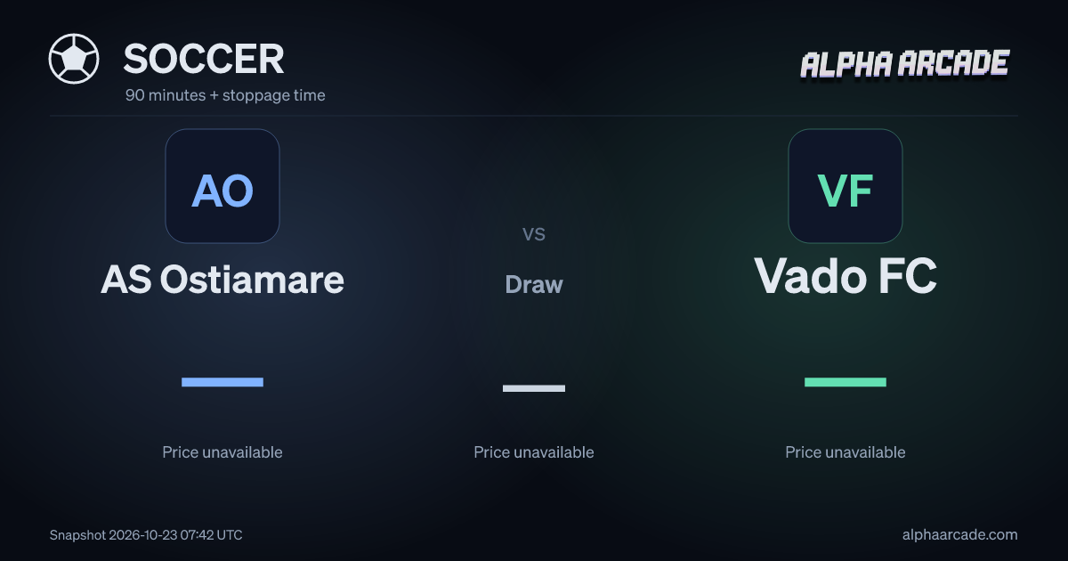 SOCCER: AS Ostiamare — / Draw — / Vado FC —