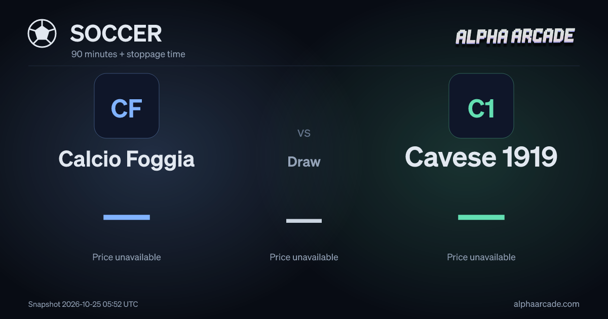 SOCCER: Calcio Foggia — / Draw — / Cavese 1919 —