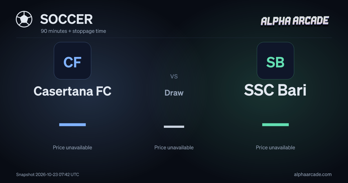 SOCCER: Casertana FC — / Draw — / SSC Bari —