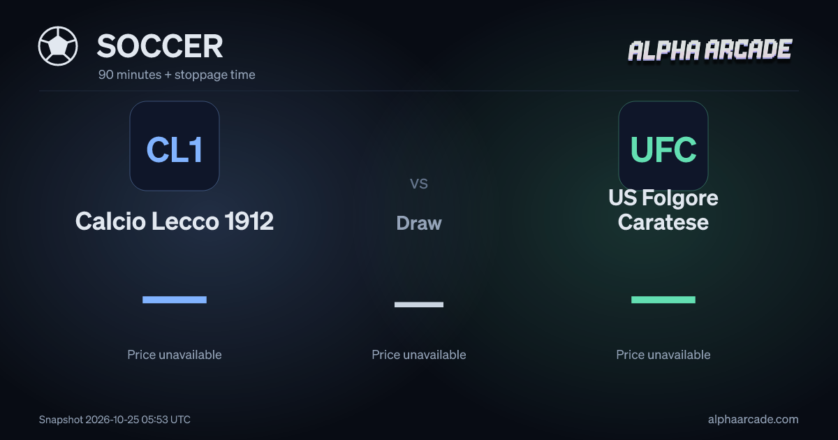 SOCCER: Calcio Lecco 1912 — / Draw — / US Folgore Caratese —
