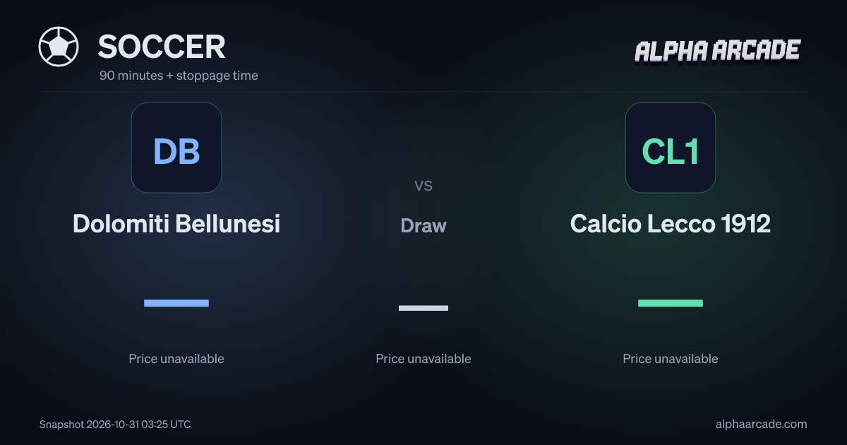 SOCCER: Dolomiti Bellunesi — / Draw — / Calcio Lecco 1912 —