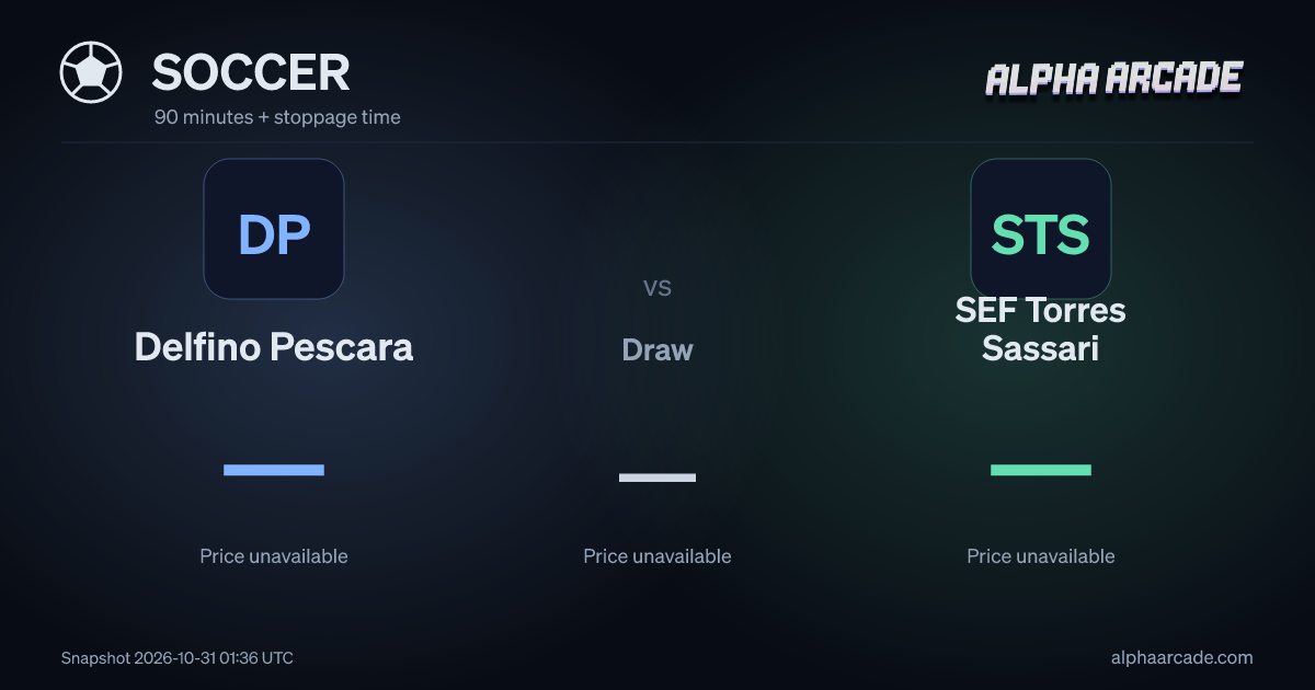 SOCCER: Delfino Pescara — / Draw — / SEF Torres Sassari —