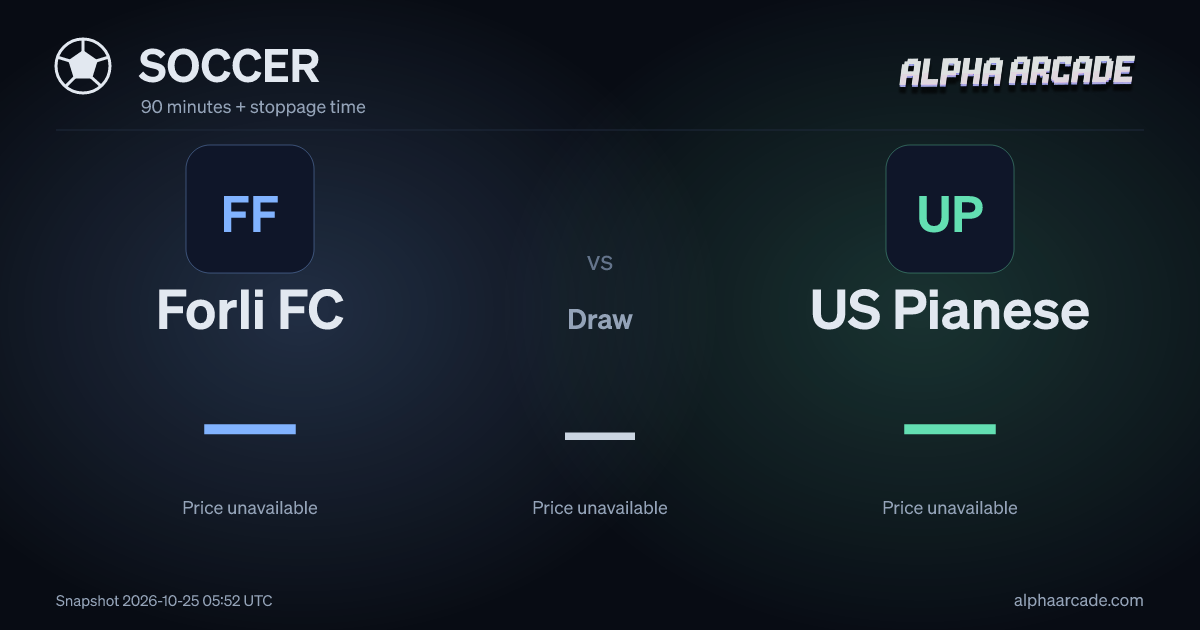 SOCCER: Forli FC — / Draw — / US Pianese —