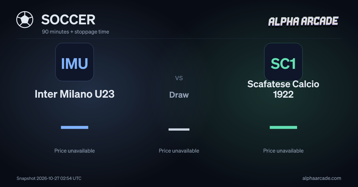SOCCER: Inter Milano U23 — / Draw — / Scafatese Calcio 1922 —
