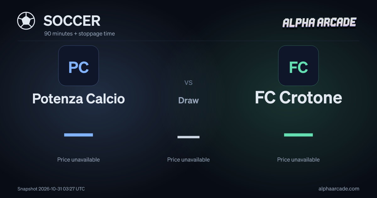 SOCCER: Potenza Calcio — / Draw — / FC Crotone —